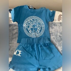 Light blue Versace outfit 3-6 month